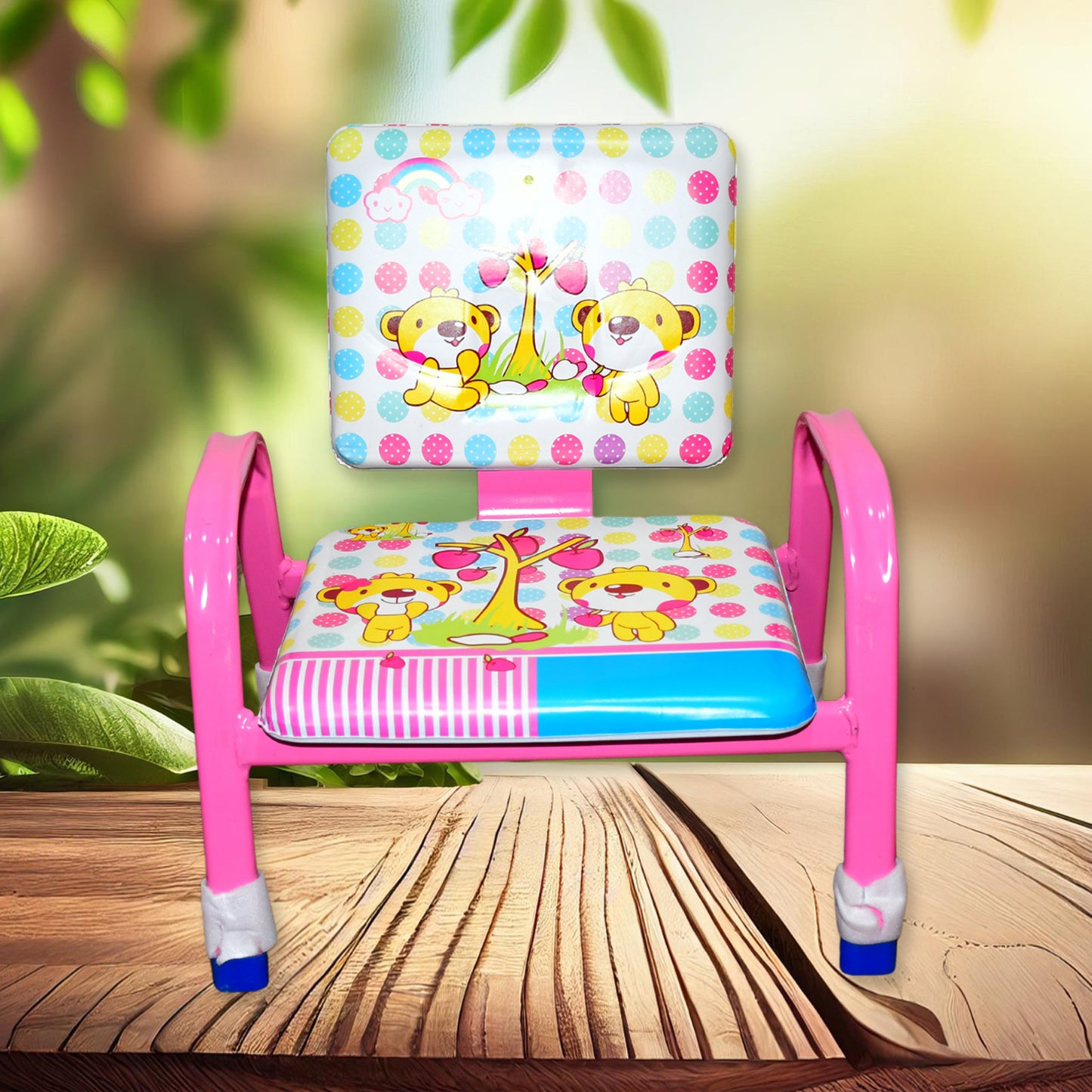 Cartoon Baby Chair Strong Steel Cushion Comfortable Baby Chair High Quality Chair (1 Pc)