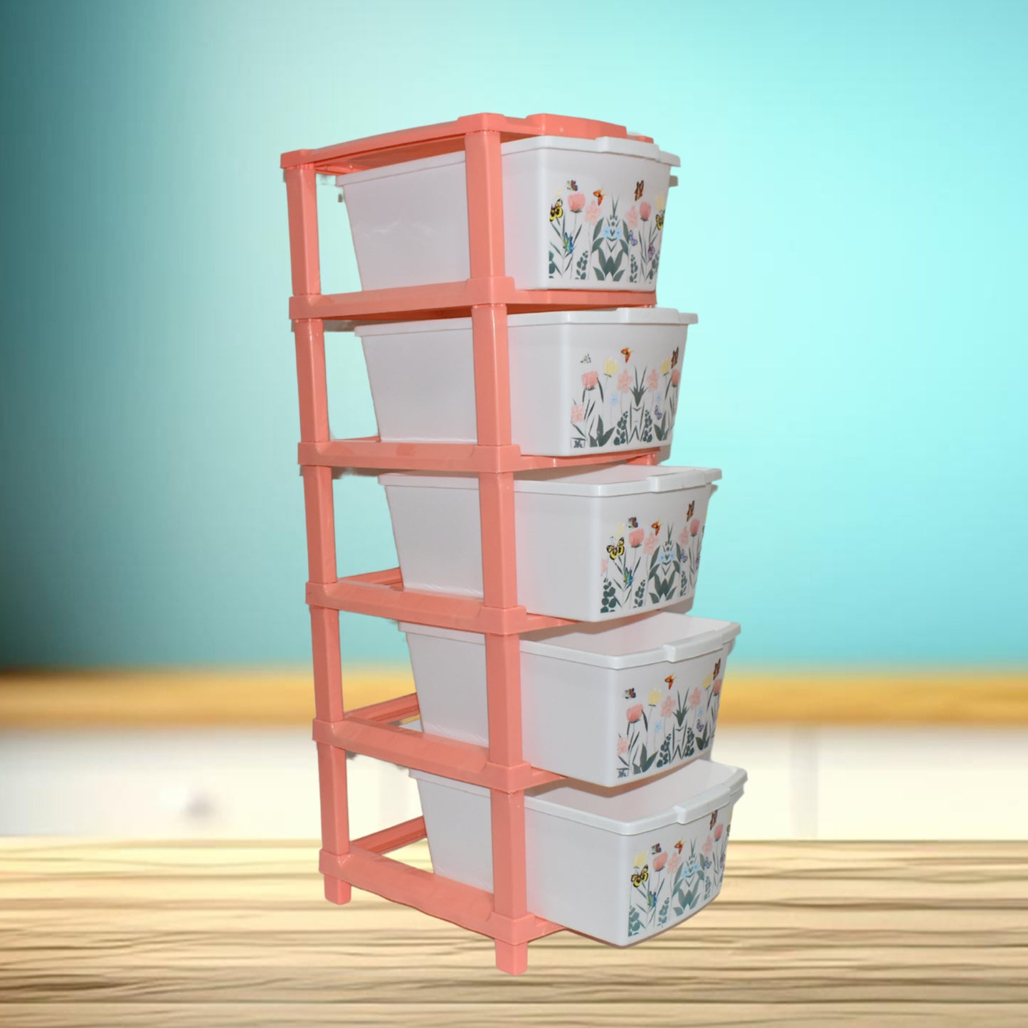 Plastic Smart Wonder Drawer Home Storage Organization (5 Layer 1 Pc)