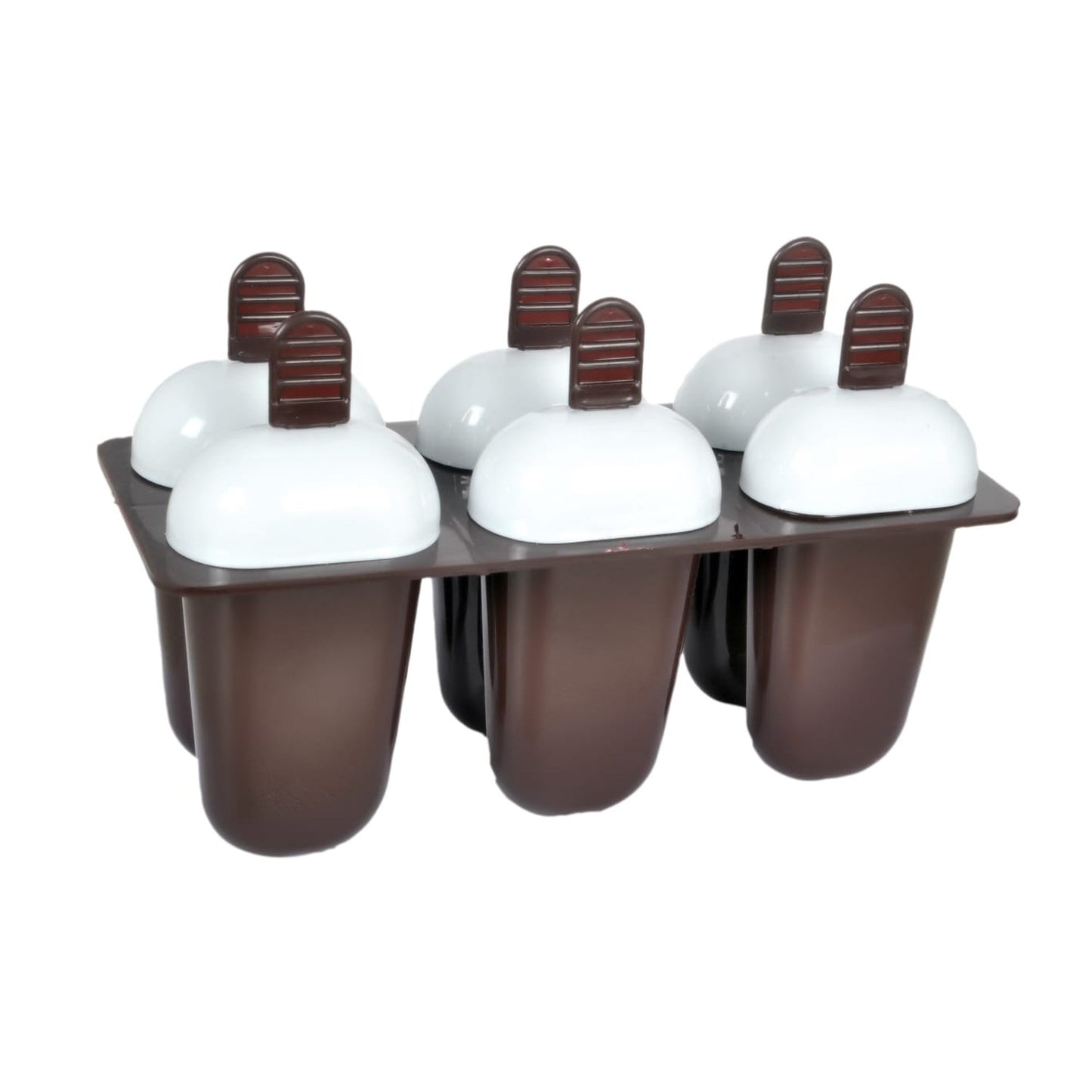 1148 Plastic Ice Candy Maker Kulfi Maker Moulds Set With 6 Cups (Multicolour)Easy-to-Use Ice Candy Moulds for Summer Fun