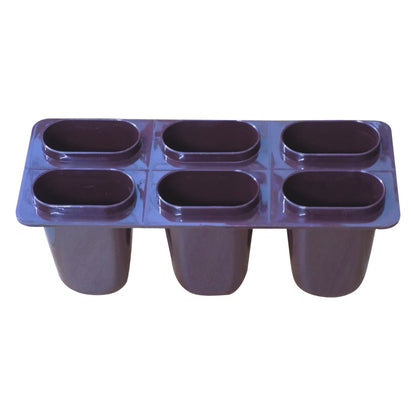1148 Plastic Ice Candy Maker Kulfi Maker Moulds Set With 6 Cups (Multicolour)Easy-to-Use Ice Candy Moulds for Summer Fun