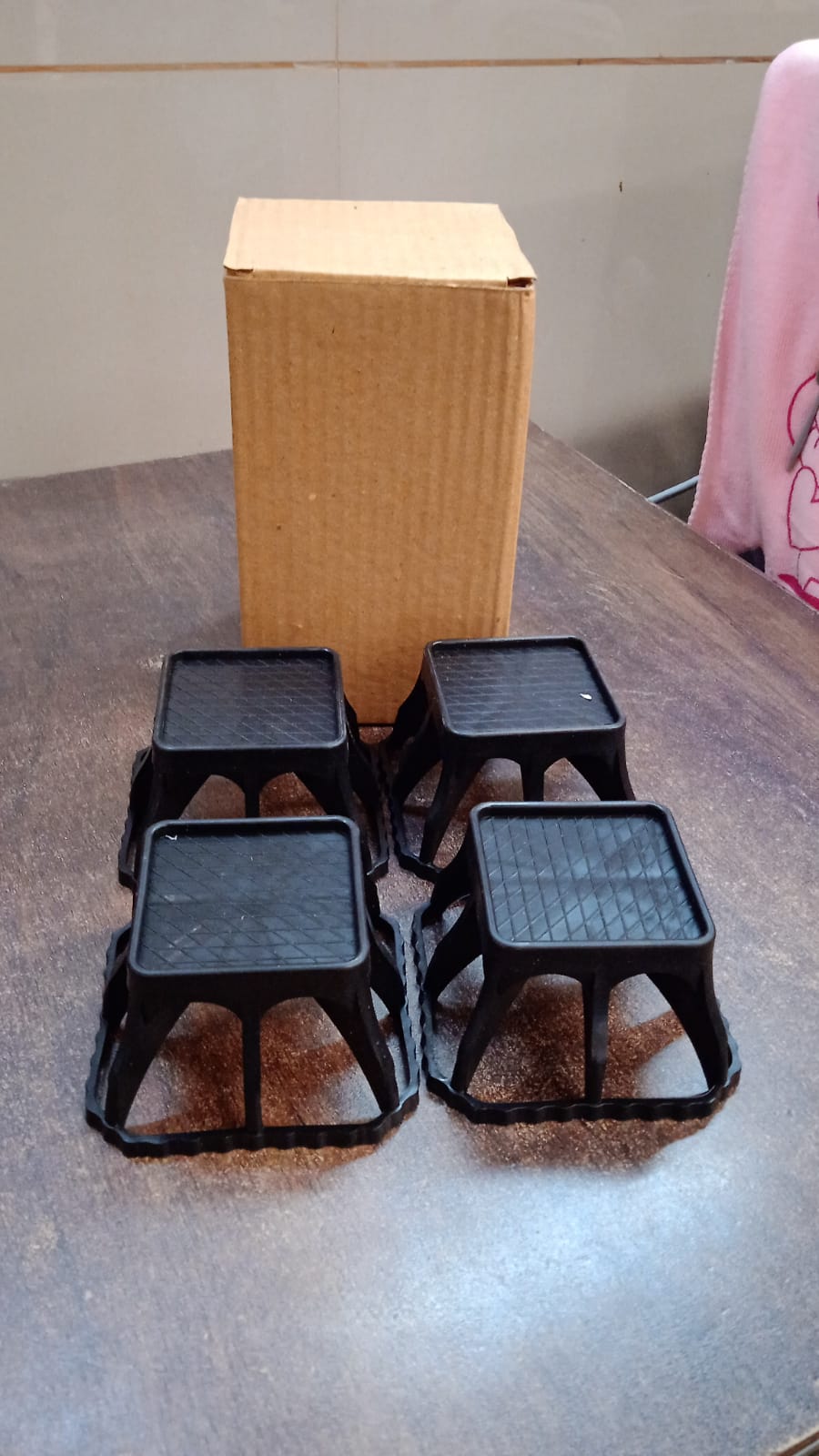 Multi-purpose Plastic Washing Machine Stand Heavy-Duty Adjustable Base (4 Pcs Set)